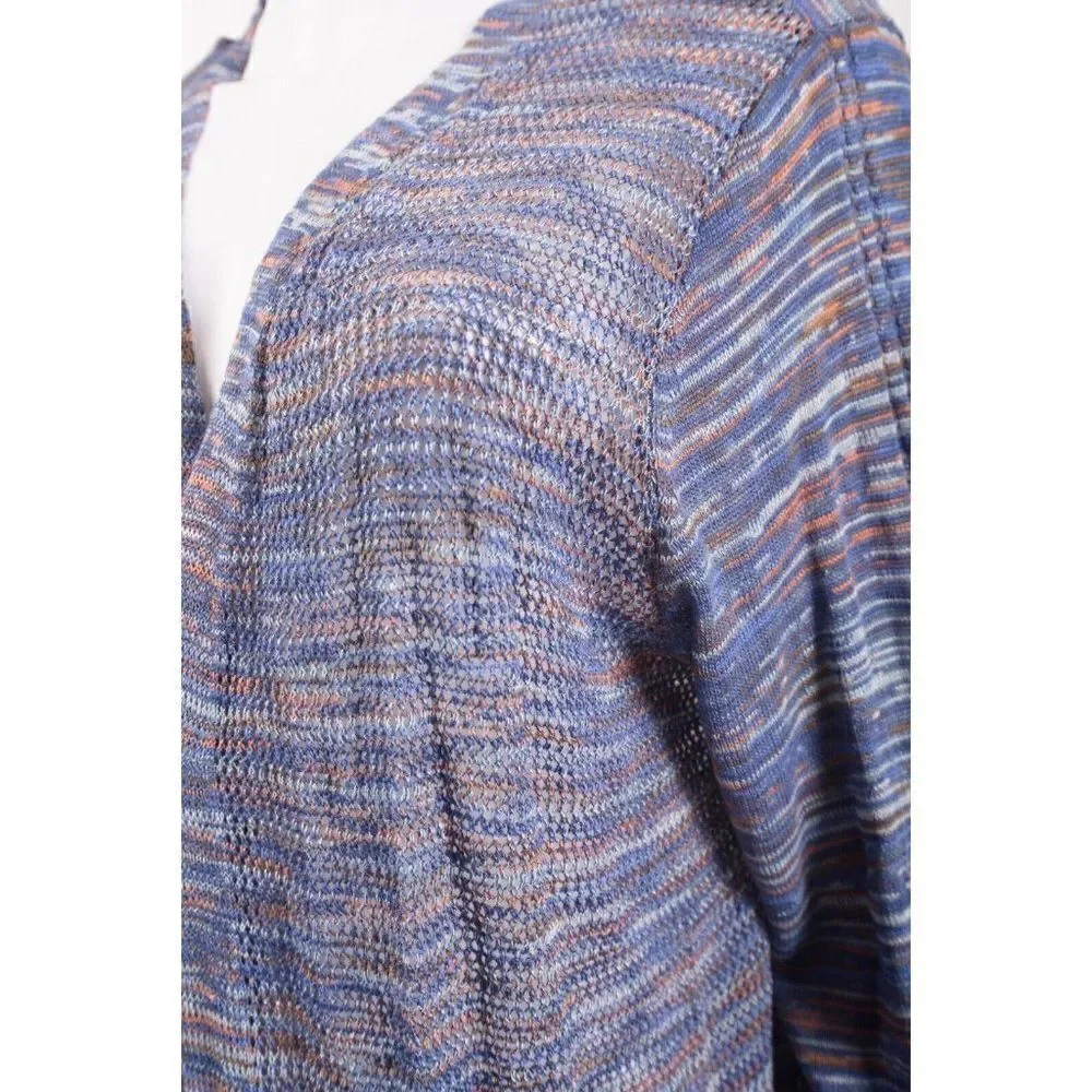 CJ Banks Womens Cardigan Sweater Open Front 1X 16 18W Multi-Color NWT